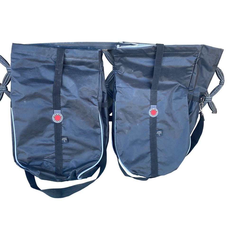 Set of Two Banjo Brothers Market Insulated Grocery Pannier Bags Set 18" deep EUC